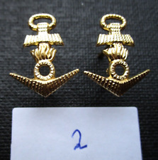 1 Paar Verwendungsabzeichen Bundes Marine WAFFENDIENST Schulterklappen