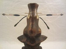 SILHOUETTE M 7374 /20 TITAN BRILLE BRILLENGESTELL GOLD GRAU DÜNN LEICHT RANDLOS