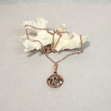 Granatschmuck Schlange Granat Anhänger Kette Tracht Retro Silber 925/- vergoldet