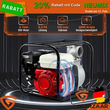 Benzin Wasserpumpe 6,5PS