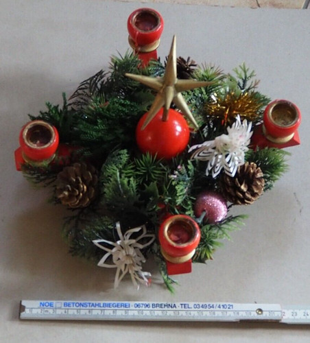 Ddr altes weihnachtsgesteck - -,
