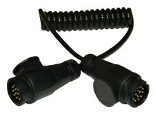 Spiralkabel Elektrowendel 13 Polig 12V beidseitig 13Pol Stecker 8Polig belegt 2m