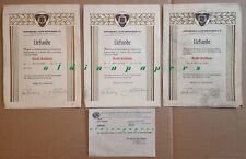 ADAC Automobil-Club München 3 Urkunden Motorrad-Rennen BMW Imme R. Seltsam 1950