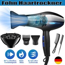 2300W Ionen Föhn Haartrockner mit 3 Diffusor Haarfön Profi Fön Ionen Hair Dryer