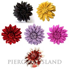 Edler Ring Blume aus Leder