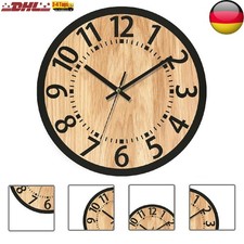 Holzuhr Wanduhr 34x34cm Holz
