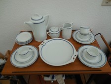 Jugendstil Hutscheneuther HR Kaffeeservice Form 57 um 1900 19 teilig  (B)