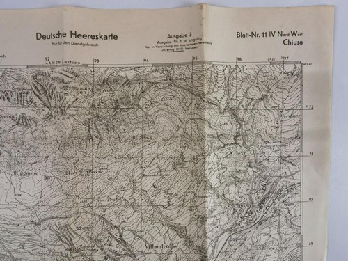 Deutsche heereskarte chiusa - deutsche,