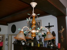 Dekorative Blüten Lampe Deckenlampe 3 flammig Fabrikat Mathias Metall