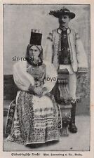 Trachtenmode in Siebenbürgen - Rumänien Tracht - 1910 ~8x13cm -