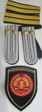 Volksmarine  NVA Schulterstücke + Ärmelabzeichen  Grenzbrigade  Küste  Marine