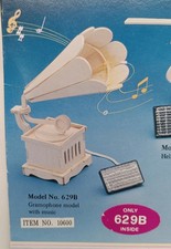 Solar Wooden Model Grammophon Bausatz mit Solarzelle