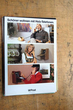 Plakat Post Schöner wohnen mit Holztelefon 1984 Original DIN A2 TOP1