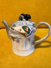 Teekanne Figurenkanne Kanne Mülltonne Katze Kater England South-West 1989