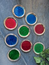 9 Untersetzer versilbert in 3