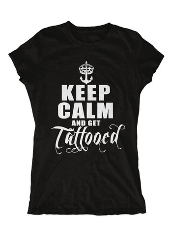 Keep calm and - , tattooed