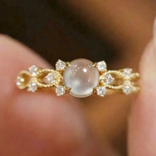 Ring aus gelbgold - aus, mit