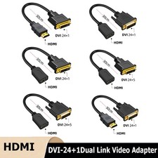 30cm HDMI auf DVI 24+5 Kabel FULL HD 1080p Meter PC zu Monitor Beamer Adapte