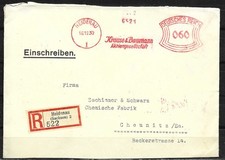 DR 1930 Firmen -Brief Krause&Baumann Heidenau - Chemn. Zschimmer&Schwarz Chem.F.