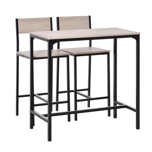 Homcom teiliges bartisch - homcom, 3-teiliges