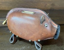 Sparschwein aus Leder Ohne