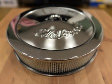 Luftfilter 14x3" Edelbrock Pro Flow Serie Chrom 25,4mm Abgesenkt