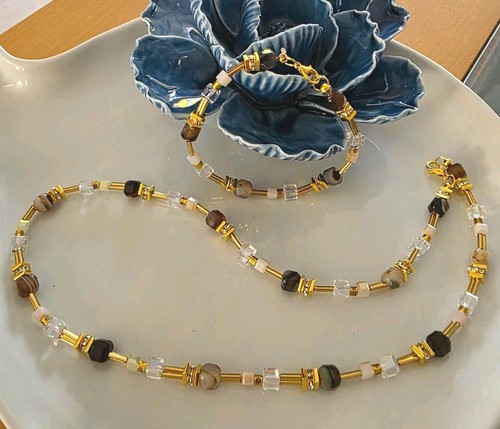 Schmuckset perlenkette - -, +