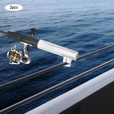 2X Edelstahl Bootsrutenhalter