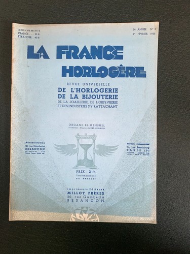 France horlogère revue de - la,