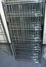 ETAGAIR DESIGNER REGAL CHROM  2 Regalleitern H 252 3 Gitterboden 90 x 40 stabil