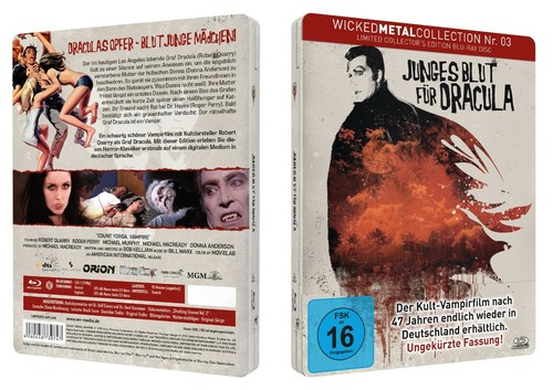 Junges blut für dracula - blut,