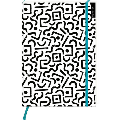 Mynotes notizbuch black - mynotes, a4: