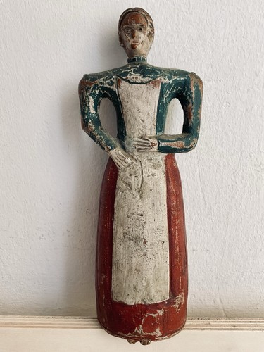 Antike holzfigur holzpuppe - holzfigur,
