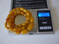 Antik Bernsteinkette Butterscotch TOP Color Bernstein baltic amber 25,5g