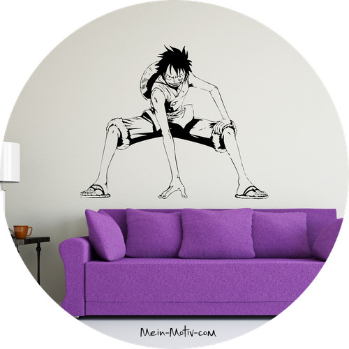 Wandtattoo one piece ruffy - piece,