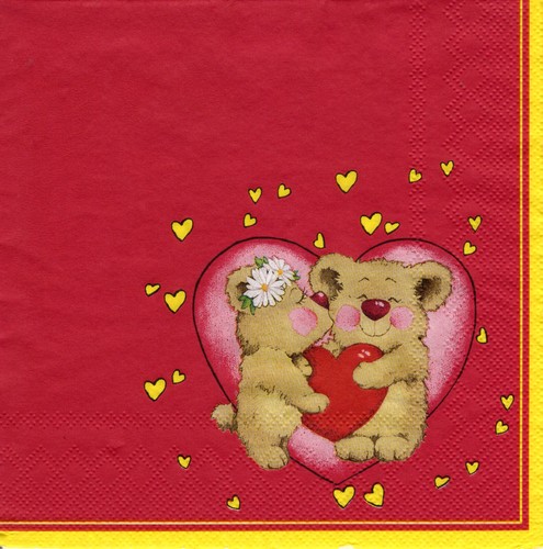 Servietten liebe zwei - servietten, ~