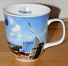 Trinkbecher Kaffeebecher Henkelbecher Sammelbecher Föhr Strandkorb Nordsee Sonne