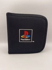 Sony PlayStation 1 PS1 CD Tasche mit 11 Disks - Aufbewahrung Schutztasche Case