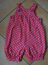 Kindermode Mädchen Ökomode Kite Romper Spieler Latzhose Trägerhose pink Punkte