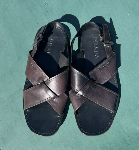 Prada sandalen leder - sandalen, braun