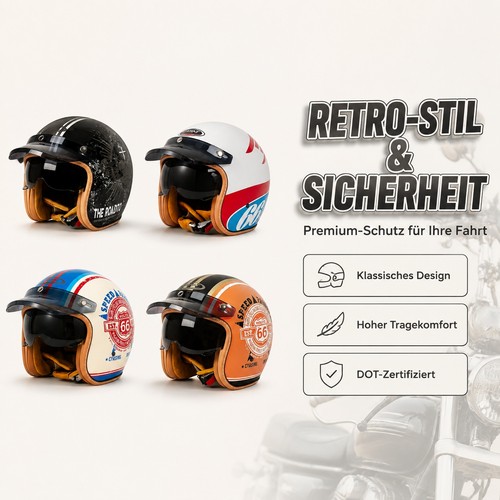 Bunter motorradhelm harley - bunter, 3/4