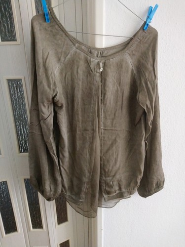 Damen bluse braun - damen, falte