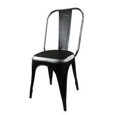 Stuhl Klassiker Metall schwarz
