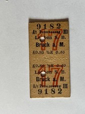 EK24, alte Fahrkarten, Bahn