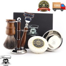 Traditionelles Rasierset Holz