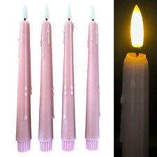4 LED Stabkerzen mit Echtwachs