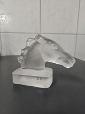Glas Skulptur Pferdekopf
