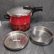 Silit Sicomatic S Schnellkochtopf Emaille 6,5 Liter Dampfdruckkochtopf Vintage