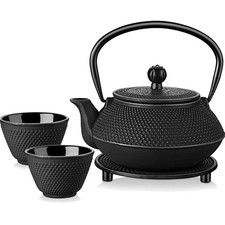Gusseisen Teekanne mit Sieb