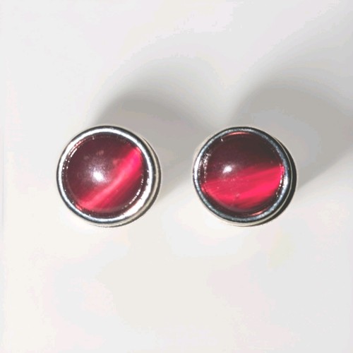 Rote ohrstecker cabochon mm - ohrstecker,